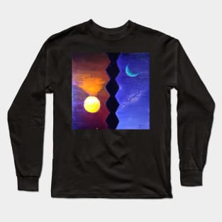 Endless column sun and moon Long Sleeve T-Shirt